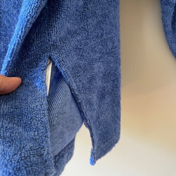 UO Sz L Purple Oversized Soft Terrycloth Popover Sweatshirt Swim Cover Up - Picture 5 of 10